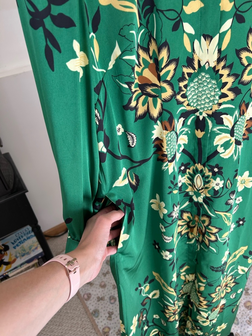 Chico’s Floral Maxi Shirt Dress NWT - Picture 5 of 11